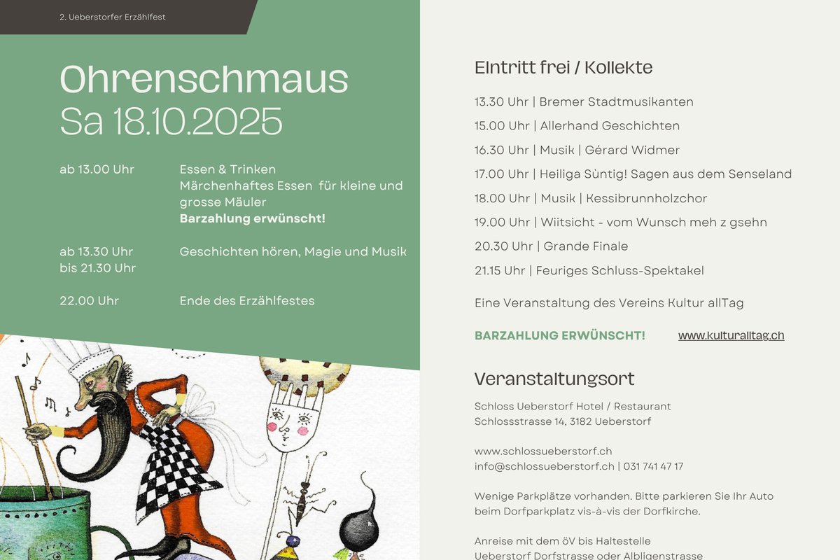 2. Ueberstorfer Erzählfest | 18.10.2025
